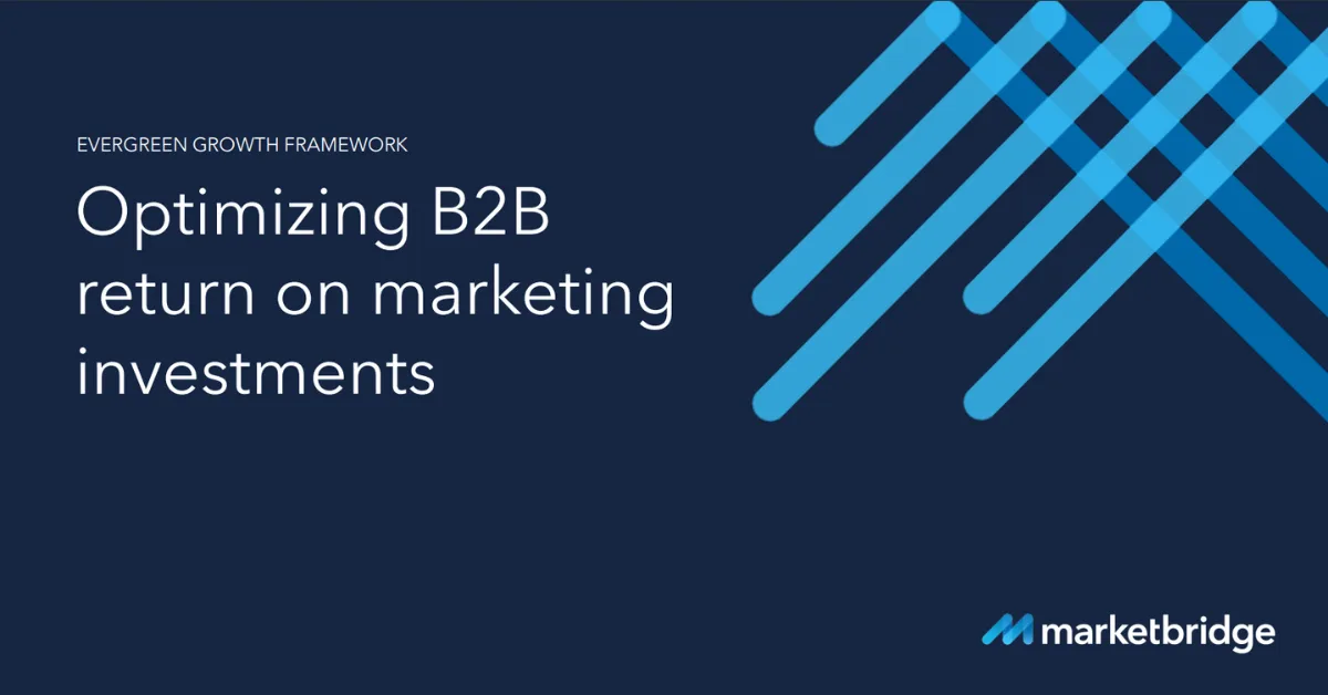 Optimizing B2B return on marketing investment