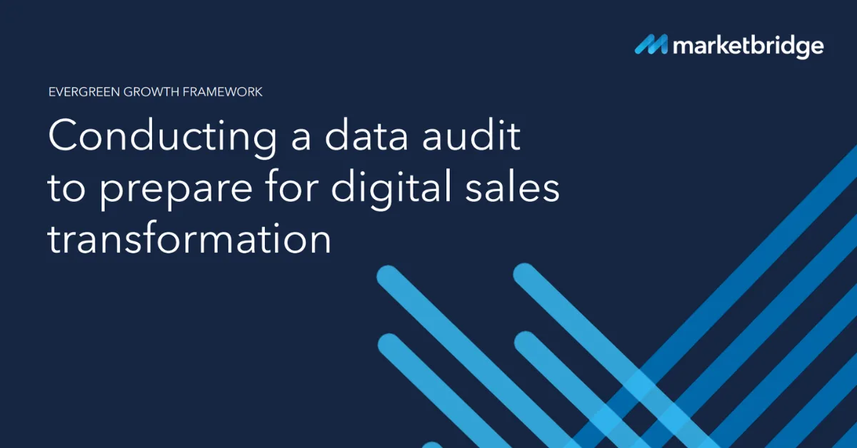 Conducting a data audit to prepare for digital sales transformation