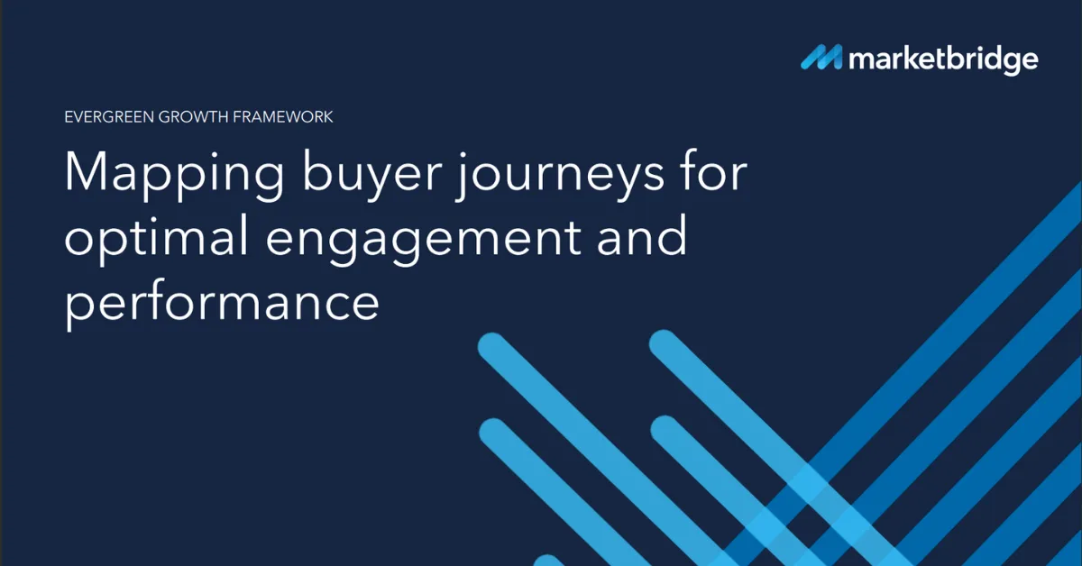 Mapping buyer journeys for optimal engagement and go-to-market performance