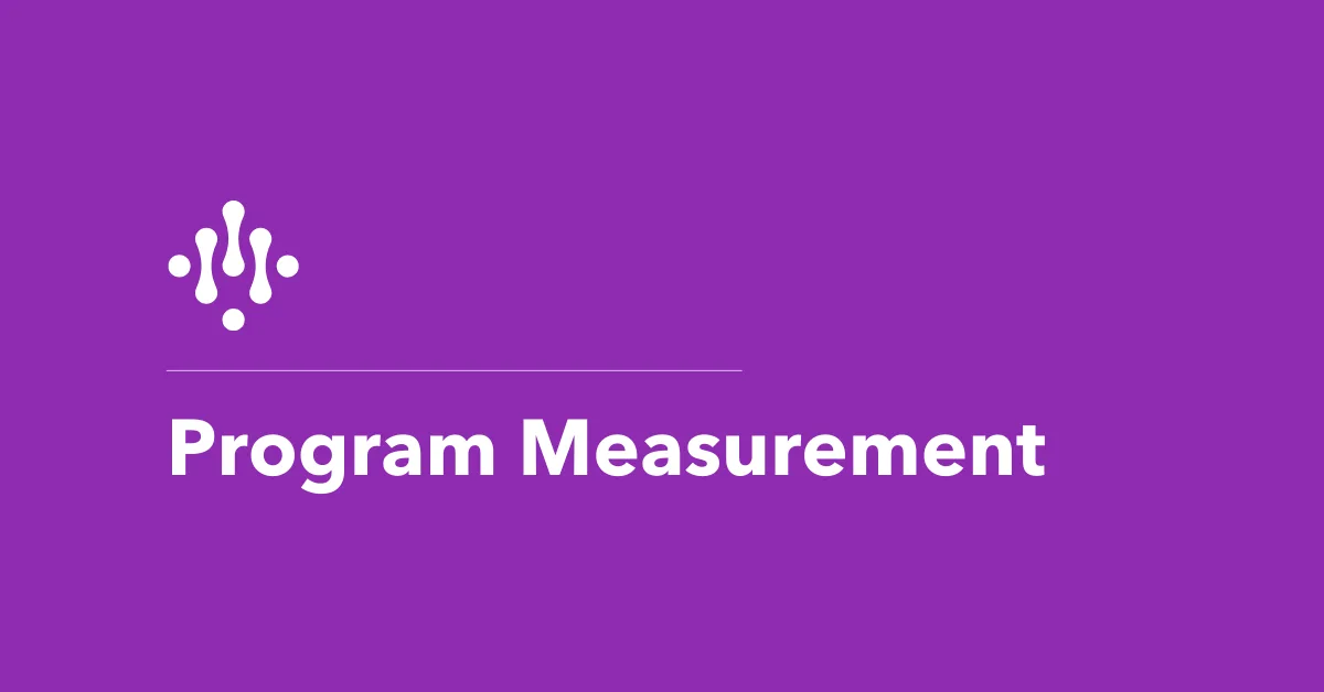 Program Measurement