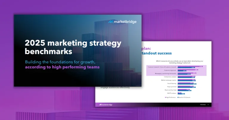 2025 marketing strategy benchmarks