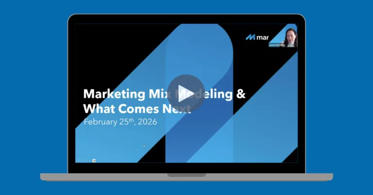 Webinar: Marketing mix modeling & what comes next
